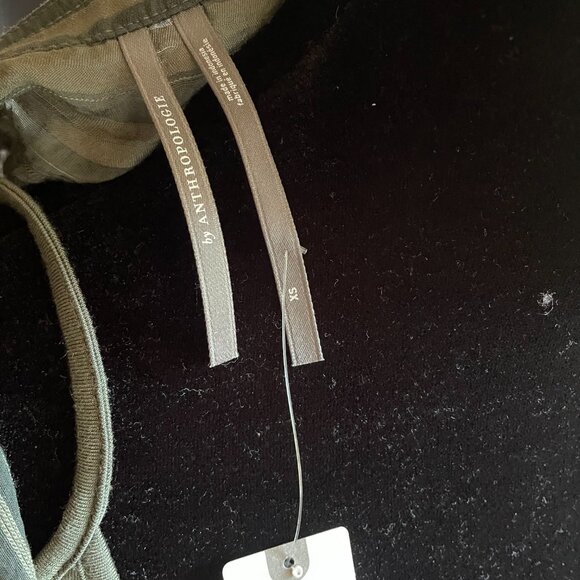 NWT Anthropologie Long-Sleeve Zip-Front Mini Dress XS/Oversized - Picture 10 of 10